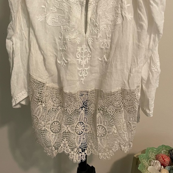 Cold shoulder lace detail top - Picture 4 of 5